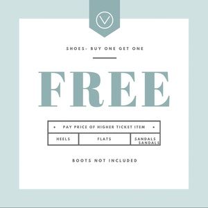 All shoes except for boots